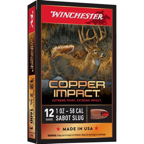 winchester copper impact slugs